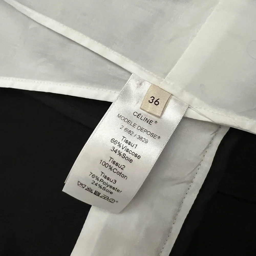 Celine Phoebe Philo Era Tuxedo Dress Size S, US4, FR36 - Picture 7 of 10